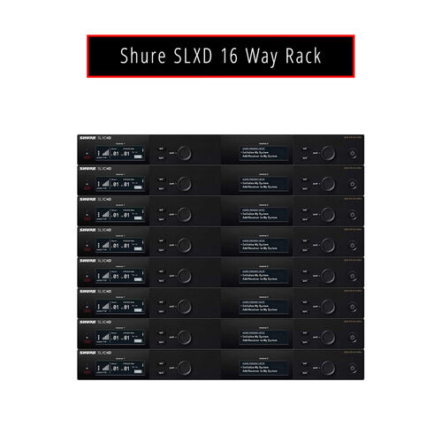 Shure SLXD 16 Way Rack