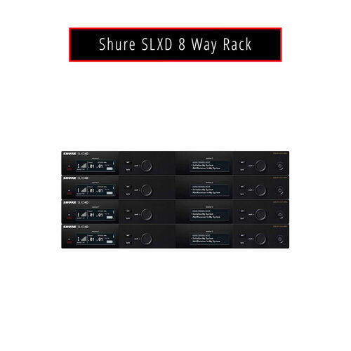 Shure SLXD 8 Way Rack