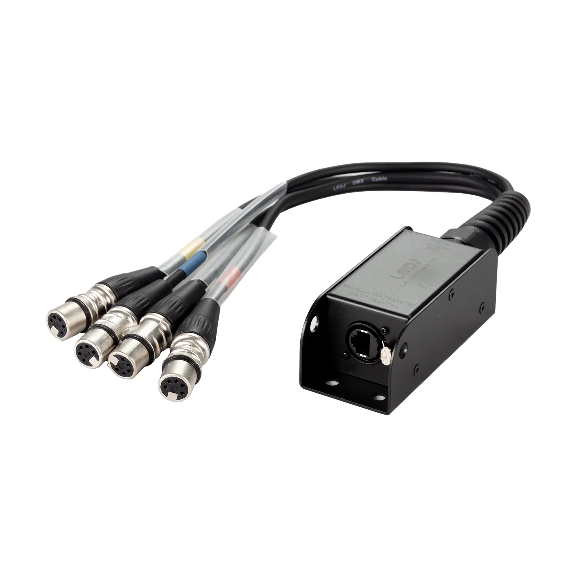 EtherCON to DMX Adapter w/ Tails (XLR5F)