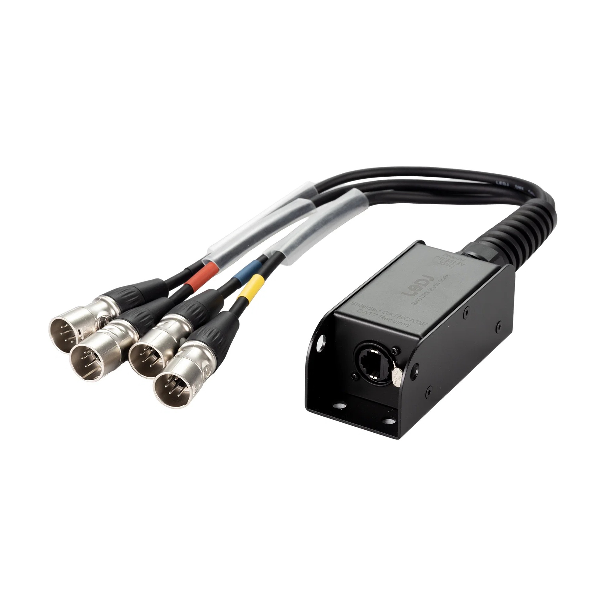 EtherCON to DMX Adapter w/ Tails (XLR5M)