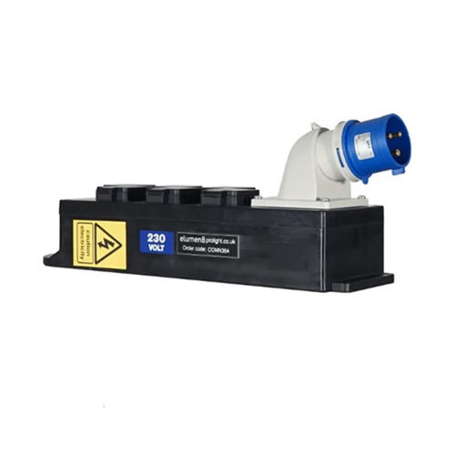 Rubber Box Distribution Unit, 32A In, 6 x 13A Out
