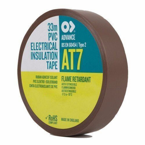 AT7 19mm x 33m PVC Tape - Brown