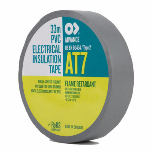 AT7 19mm x 33m PVC Tape - Grey
