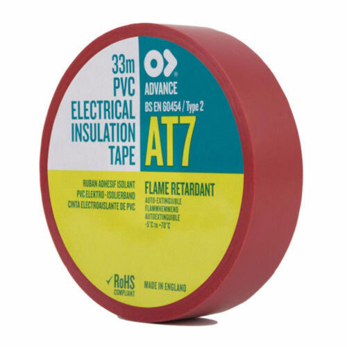 AT7 19mm x 33m PVC Tape - Red