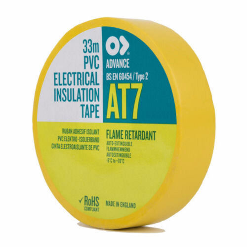 AT7 19mm x 33m PVC Tape - Yellow