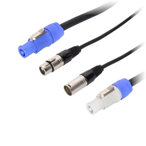 1.5m DMX/PowerCon Hybrid Cable (XLR3)